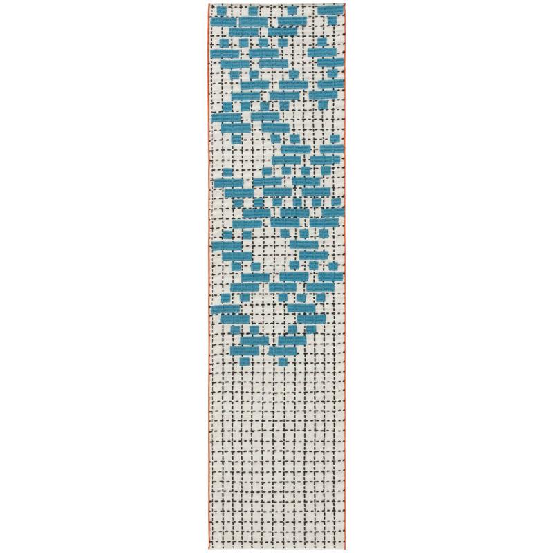 Gan Rugs Single Banda Rug Gan C Turquoise