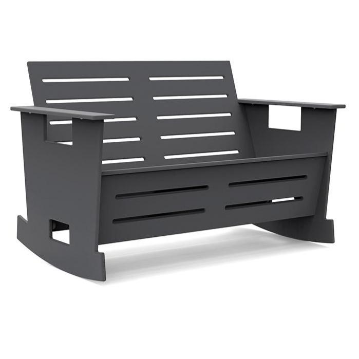 Go Loveseat Rocker Sofas Loll Designs Charcoal Grey