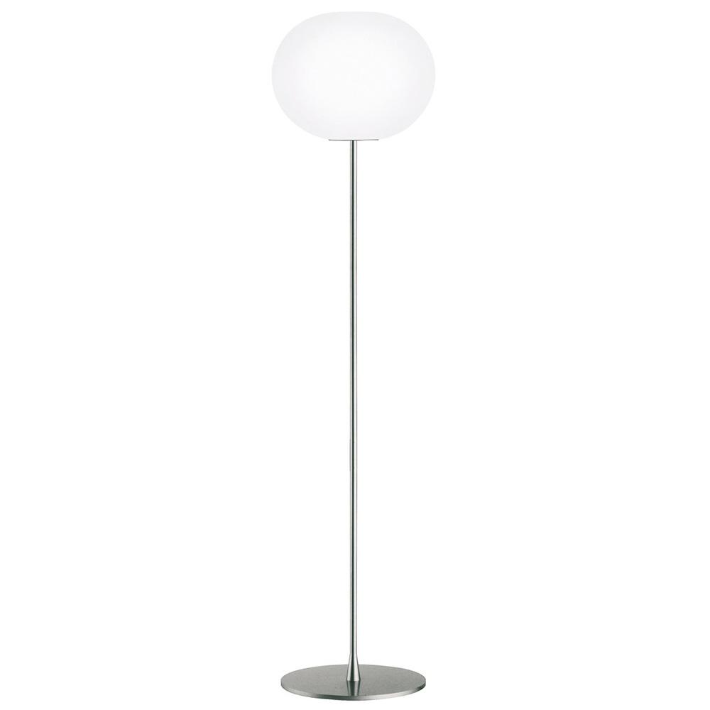 Glo-Ball Floor Lamp Floor Lamps Flos Large F3 Silver