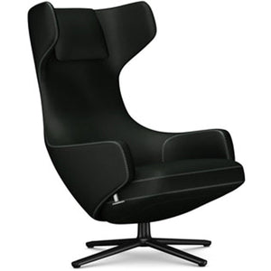Grand Repos Lounge Chair lounge chair Vitra Basic Dark 16.1-Inch Cosy Contrast - Merino Black - 11