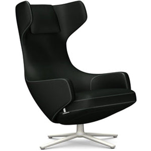 Grand Repos Lounge Chair lounge chair Vitra Soft Light 16.1-Inch Cosy Contrast - Merino Black - 11