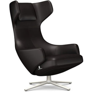 Grand Repos Lounge Chair lounge chair Vitra Soft Light 16.1-Inch Leather Contrast - Chocolate - 68 +$730.00