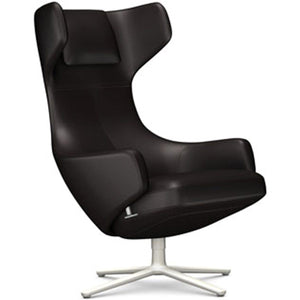 Grand Repos Lounge Chair lounge chair Vitra Soft Light 18.1-Inch Leather Contrast - Chocolate - 68 +$730.00