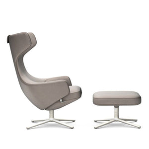 Grand Repos Lounge Chair & Ottoman lounge chair Vitra 18.1-Inch Soft Light Cosy Contrast - Fossil - 02