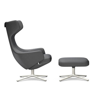 Grand Repos Lounge Chair & Ottoman lounge chair Vitra 18.1-Inch Soft Light Cosy Contrast - Classic Grey - 10
