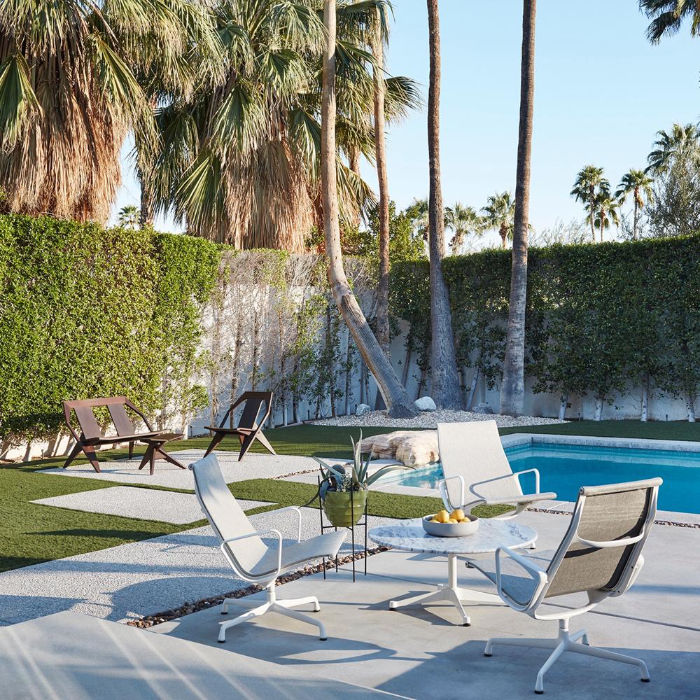 Eames Aluminum Group Lounge Chair Outdoor Outdoors herman miller