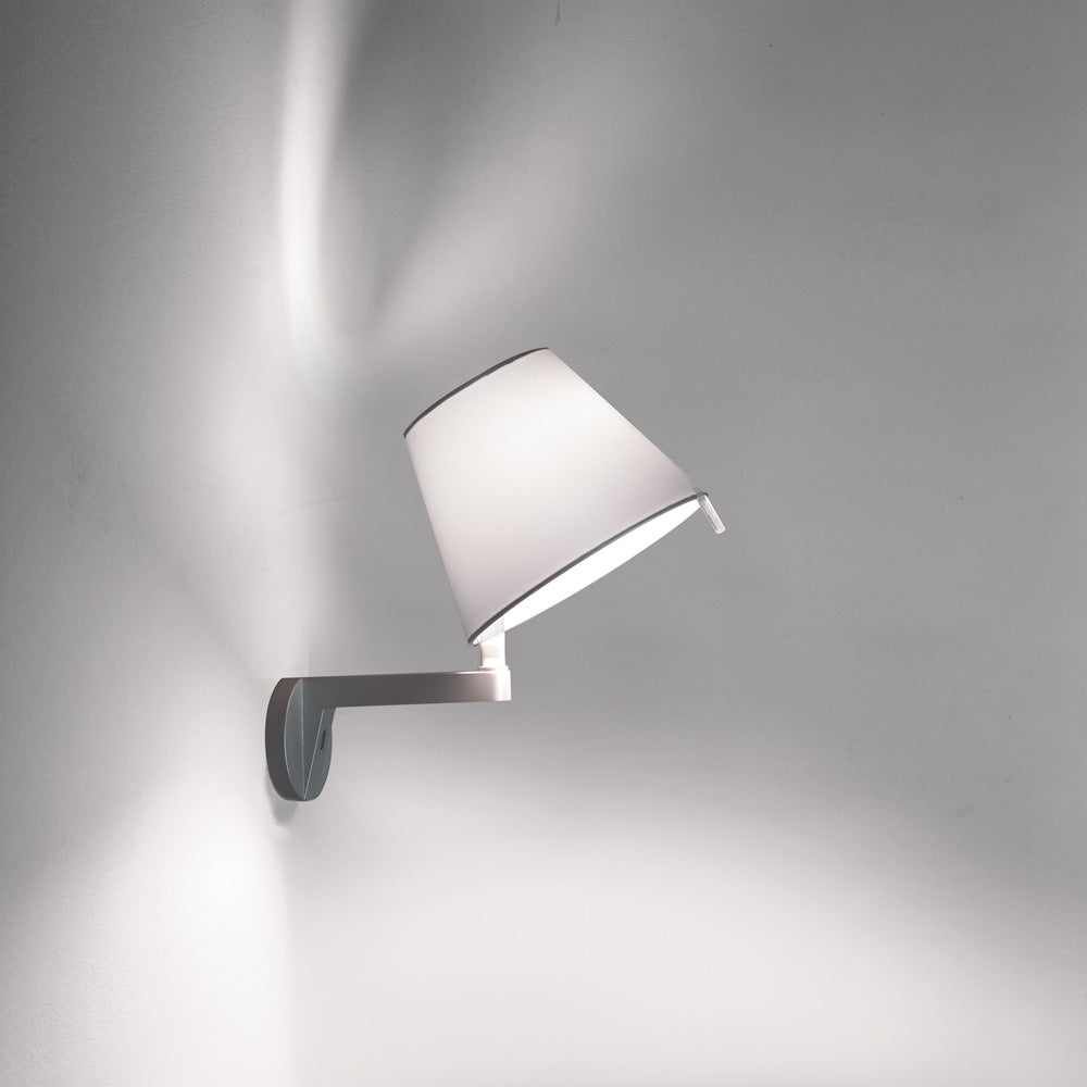 Melampo Mini Wall Lamp wall / ceiling lamps Artemide Grey body with pale grey shade