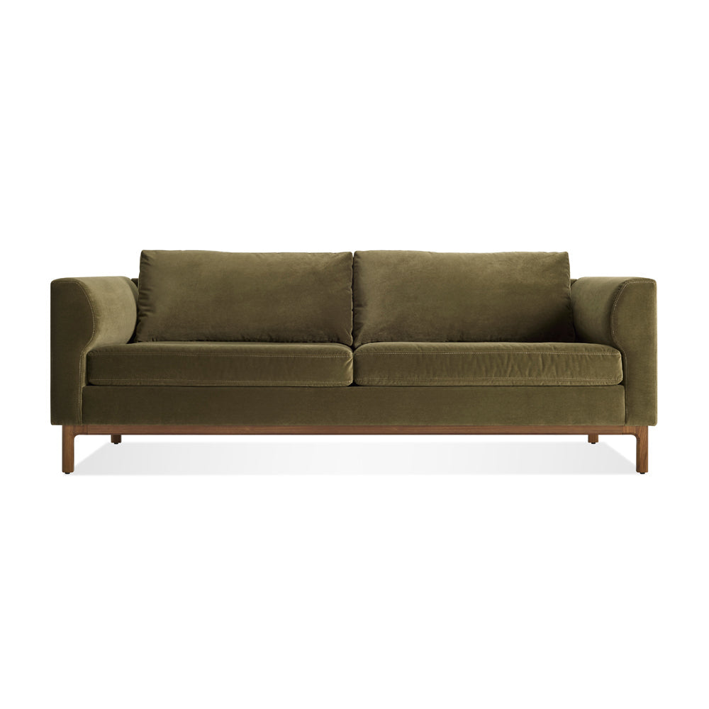 Guide 82-inch Sofa Sofa BluDot Moss Velvet Walnut