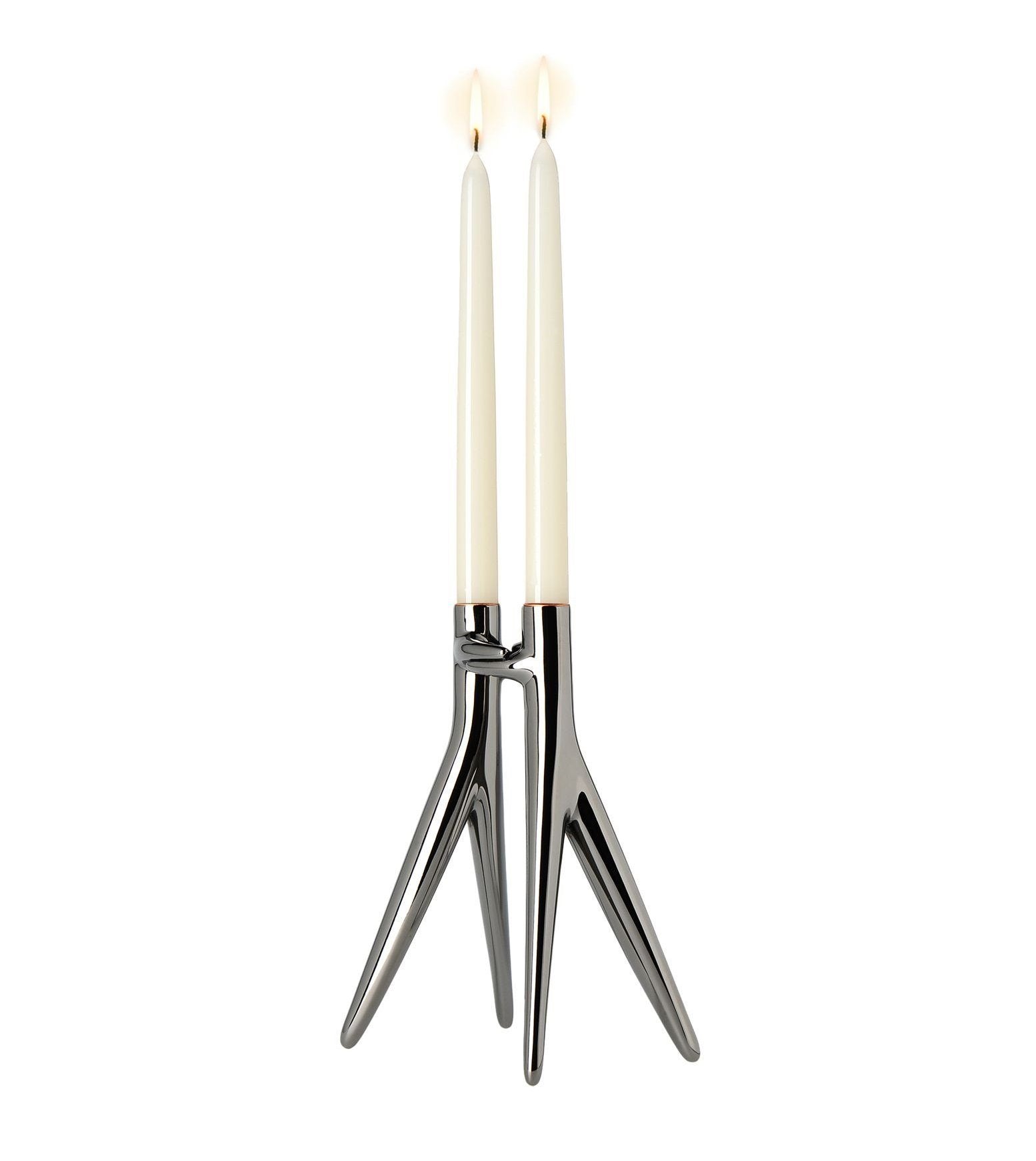 Abbracciaio Candles and Candleholders Kartell glossy gun metal