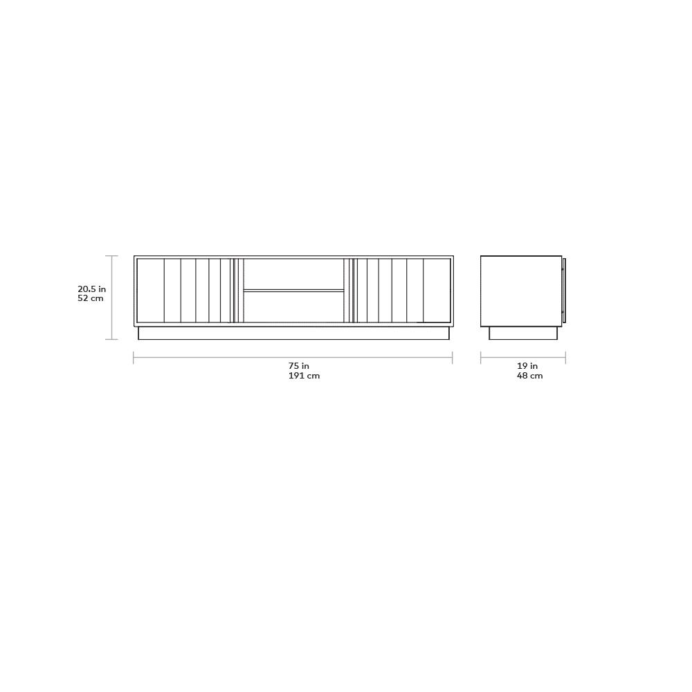 Elora Media Stand storage Gus Modern