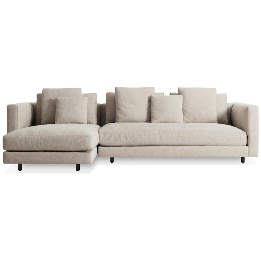 Hands Down Sofa with Chaise Sofas BluDot Landa Stone / Color Mix 1 Left Chaise