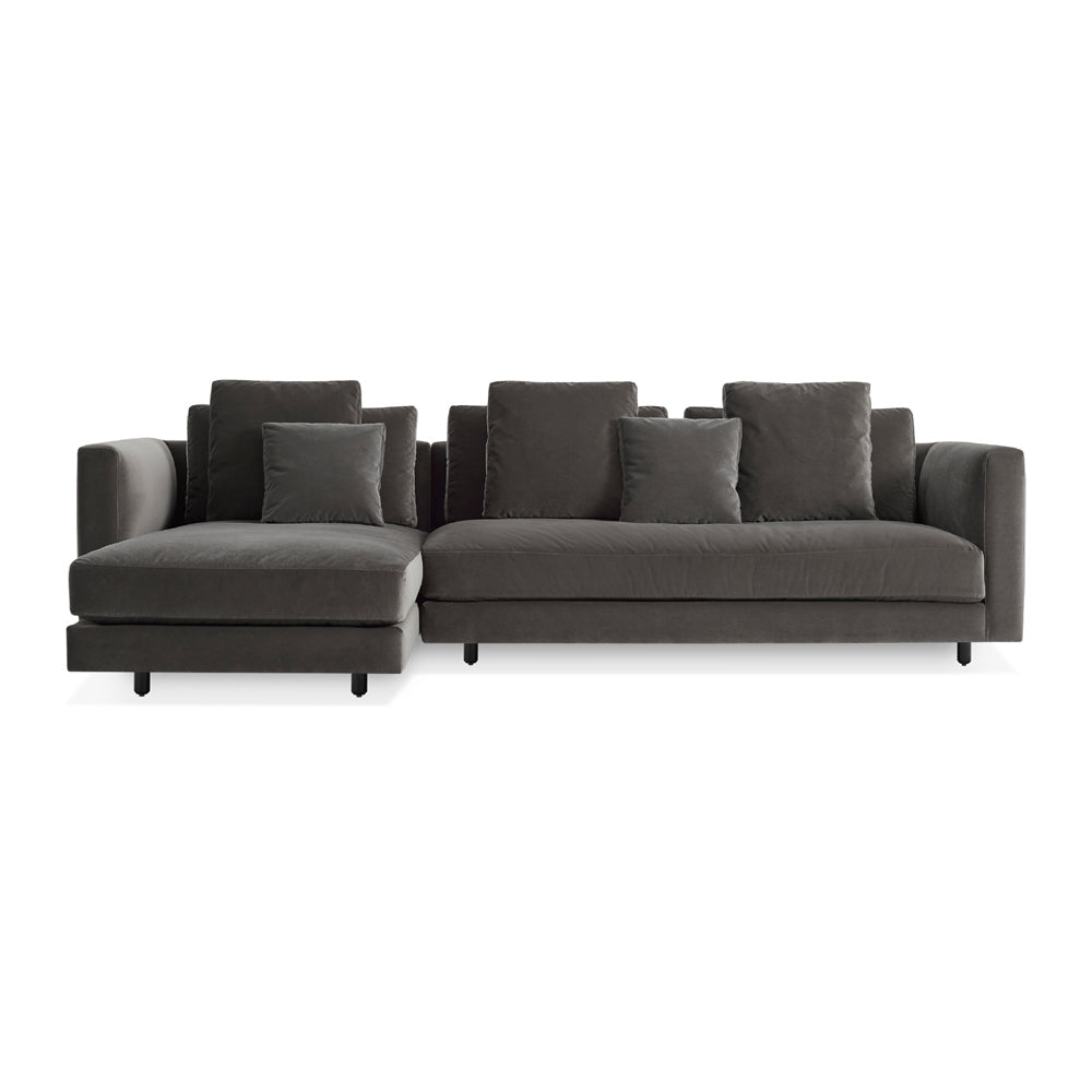 Hands Down Sofa with Chaise Sofas BluDot Storm Velvet / Color Mix 1 Left Chaise