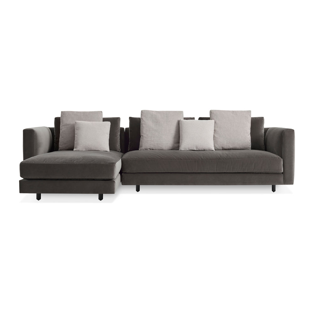 Hands Down Sofa with Chaise Sofas BluDot Storm Velvet / Color Mix 2 Left Chaise