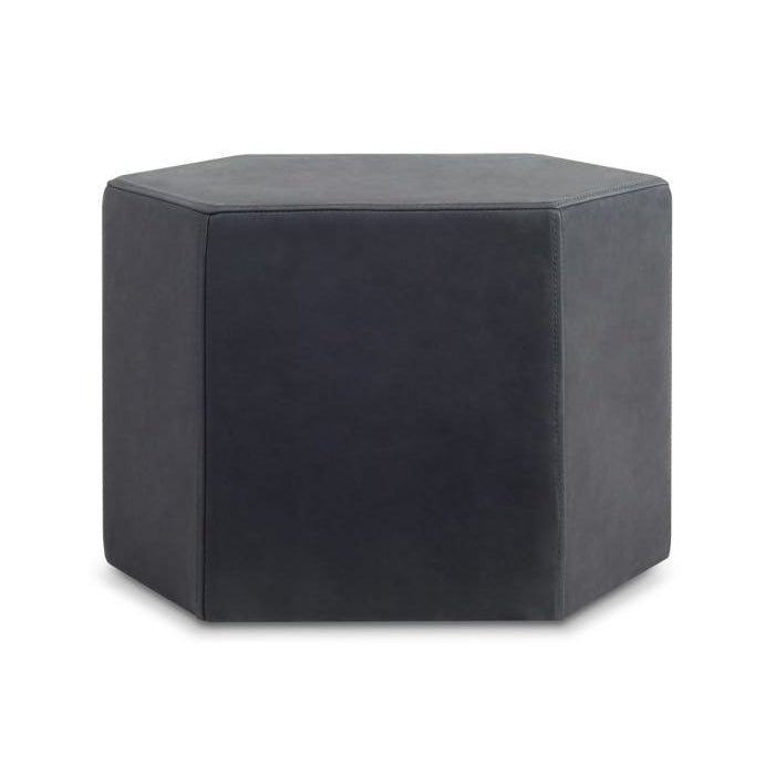 Hecks Ottoman ottomans BluDot Ink Leather