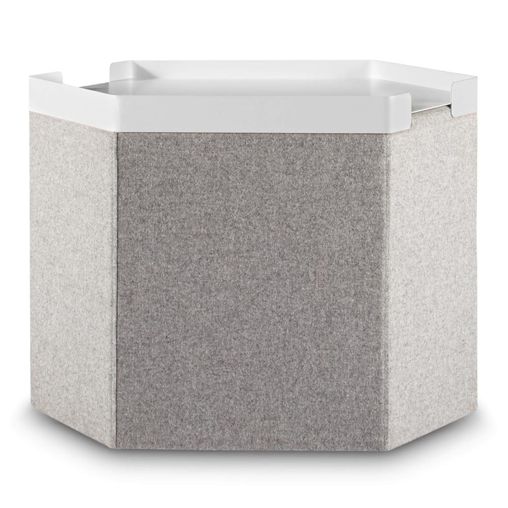 Hecks Ottoman Tray Accessories BluDot White