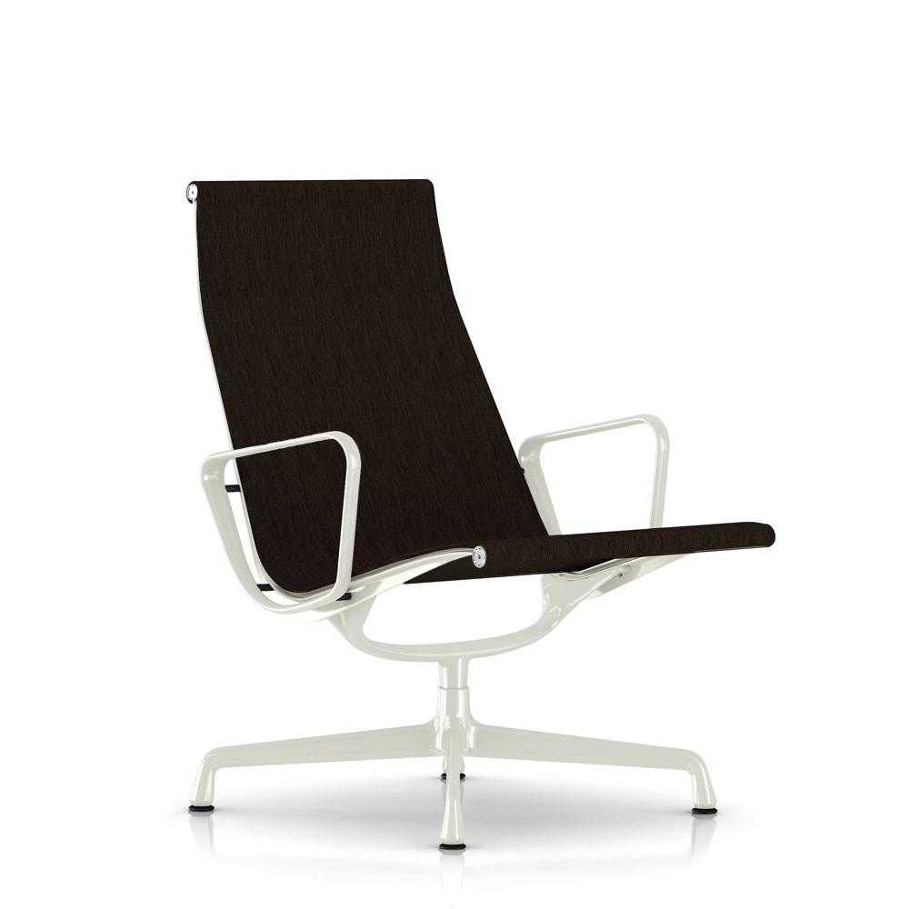 Eames Outdoor Aluminum Lounge Chair Outdoors herman miller White Base/Frame Java Outdoor Weave Fabric