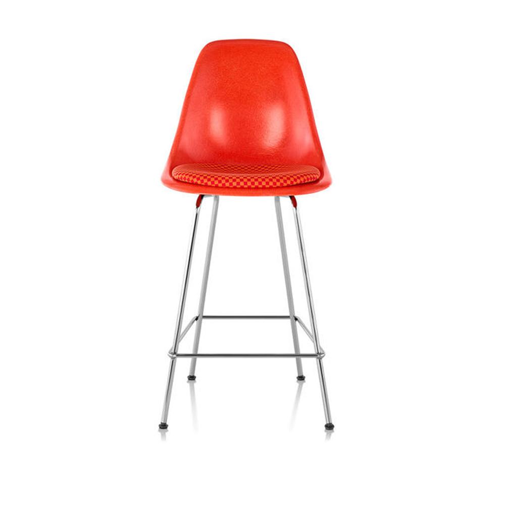 Eames Molded Fiberglass Stool with Seat Pad Stools herman miller