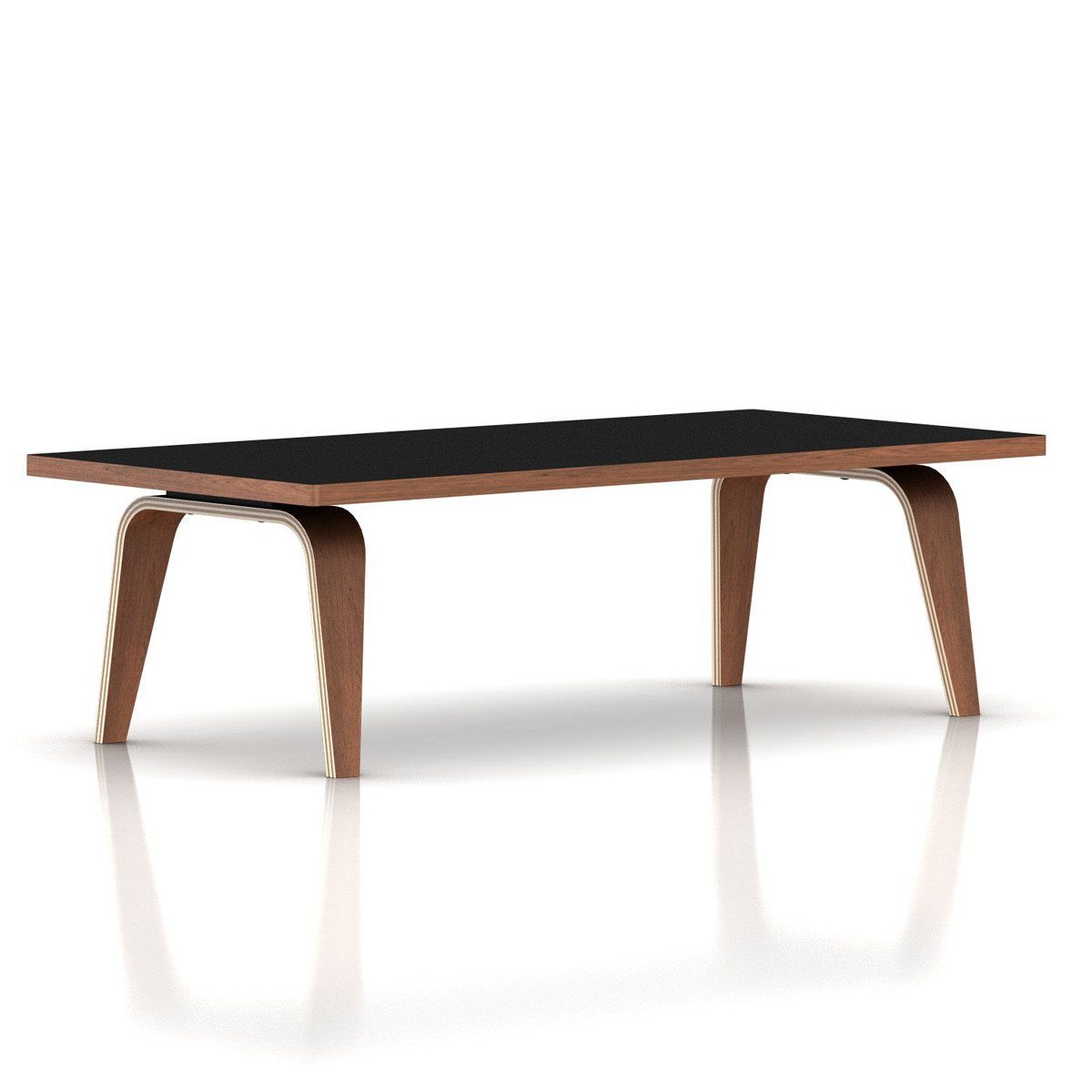 Eames Rectangular Coffee Table / Laminate Top with Veneer Edge Coffee Tables herman miller 48-inches Wide +$50.00 Black Top