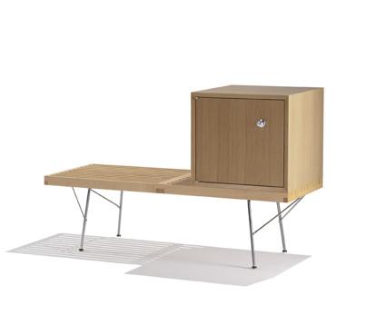 Nelson Platform Bench - Metal Legs Benches herman miller