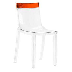 Hi, Cut Side Chair Side/Dining Kartell White Orange 