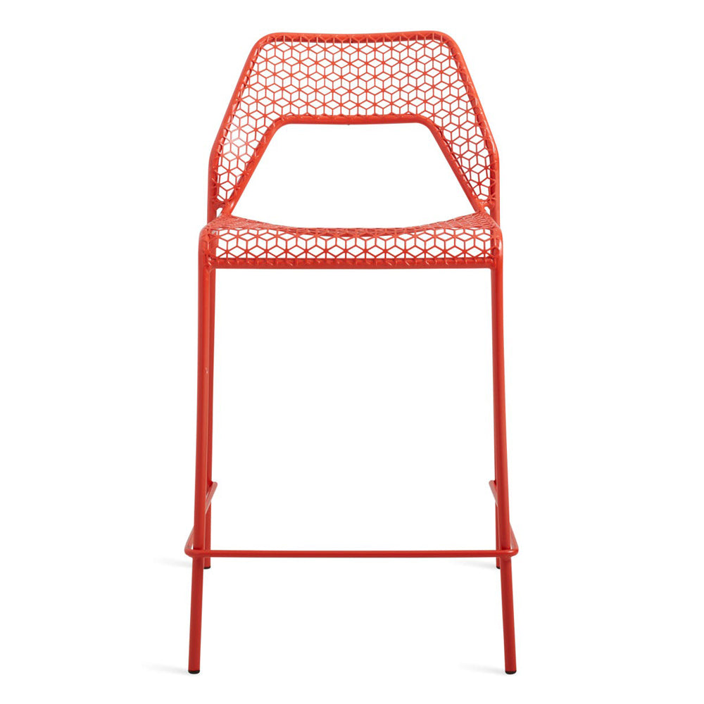 Hot Mesh Counter Stool bar seating BluDot Humble Red