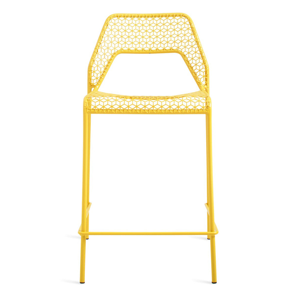 Hot Mesh Counter Stool bar seating BluDot Natural Yellow