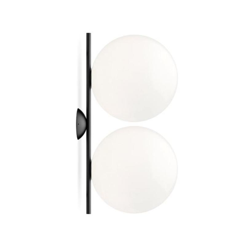 IC Lights Ceiling and Wall Double wall / ceiling lamps Flos Black Large