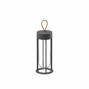 In Vitro Unplugged Portable Lamp Outdoors Flos Anthracite 2700K 