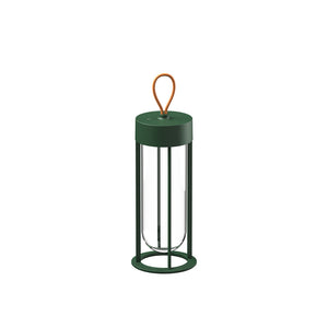 In Vitro Unplugged Portable Lamp Outdoors Flos Forest Green 2700K 