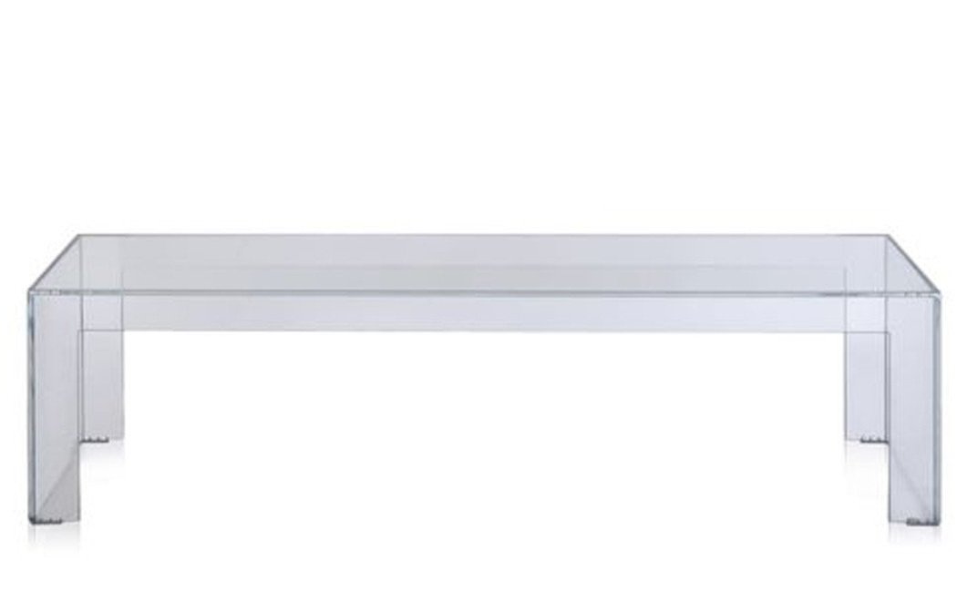 Invisible Side Coffee Tables Kartell Invisible Side - Low 12.4" H Transparent Crystal