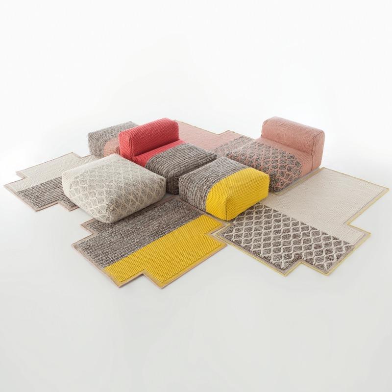 Mangas Space Rectangular Rhombus Pouf Pouf Gan