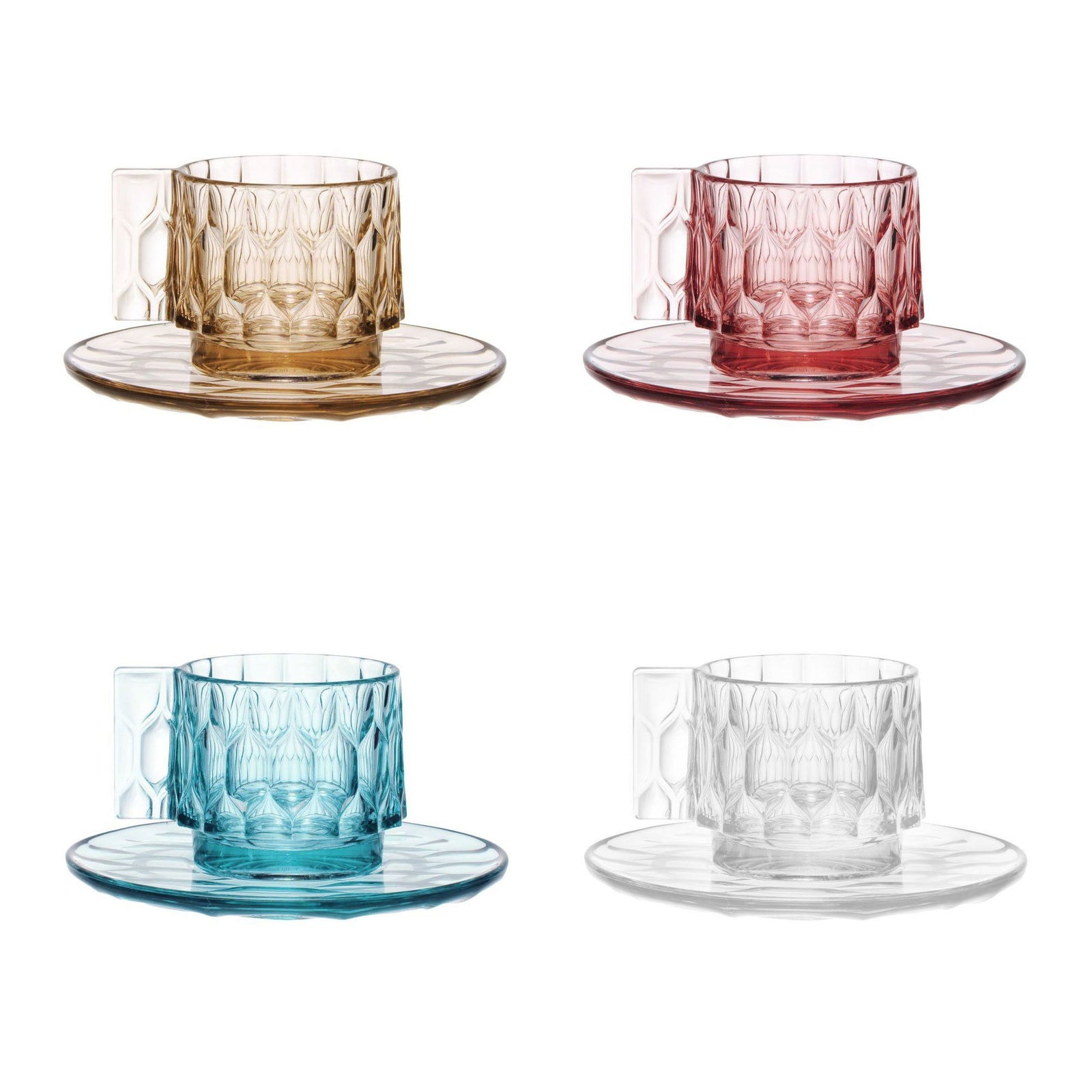 Jellies Espresso Cup & Saucer Set of 4 Coffee Kartell