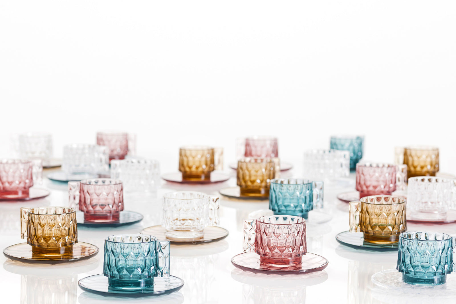 Jellies Espresso Cup & Saucer Set of 4 Coffee Kartell