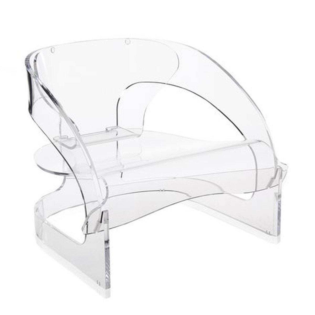 Joe Colombo Armchair- 4801 lounge chair Kartell Transparent Crystal