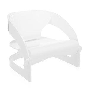 Joe Colombo Armchair- 4801 lounge chair Kartell Solid Glossy White 