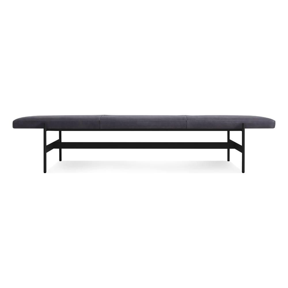 Jumbo Daybench Benches BluDot Ink Leather / Oblivion
