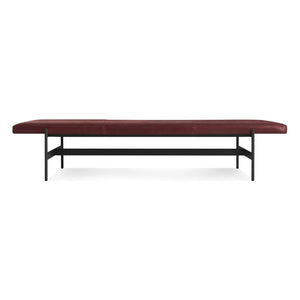 Jumbo Daybench Benches BluDot Oxblood Leather / Oblivion 