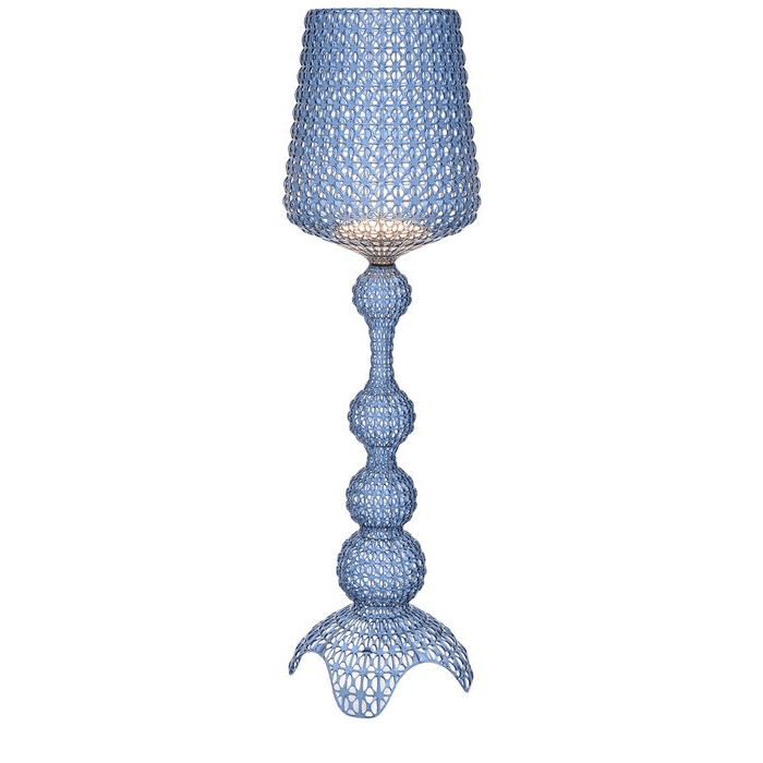Kabuki Floor Lamp Table Lamps Kartell Transparent sea blue