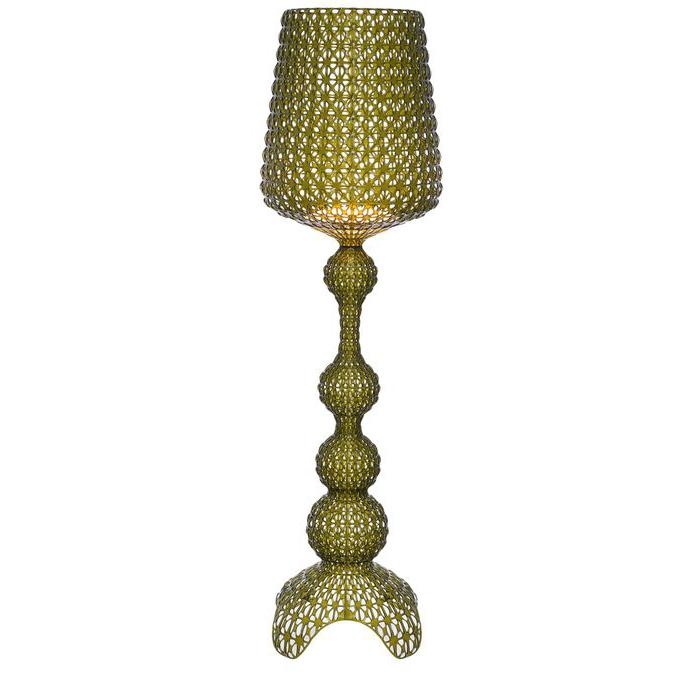 Kabuki Floor Lamp Table Lamps Kartell Transparent green