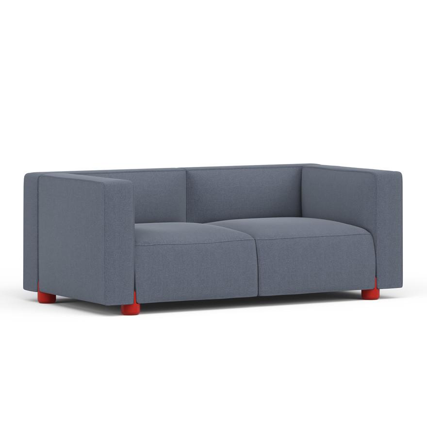Barber & Osgerby Compact Two-Seat Sofa Sofa Knoll Red Cornaro – Mist + $832.00