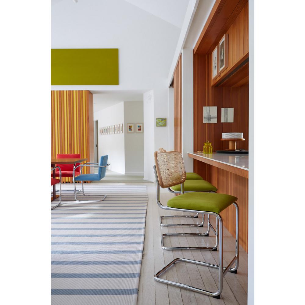 Cesca Stool Upholstered Seat & Cane Back Stools Knoll