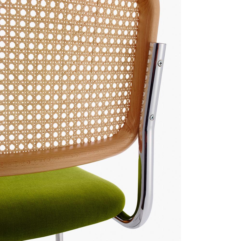 Cesca Stool Upholstered Seat & Cane Back Stools Knoll