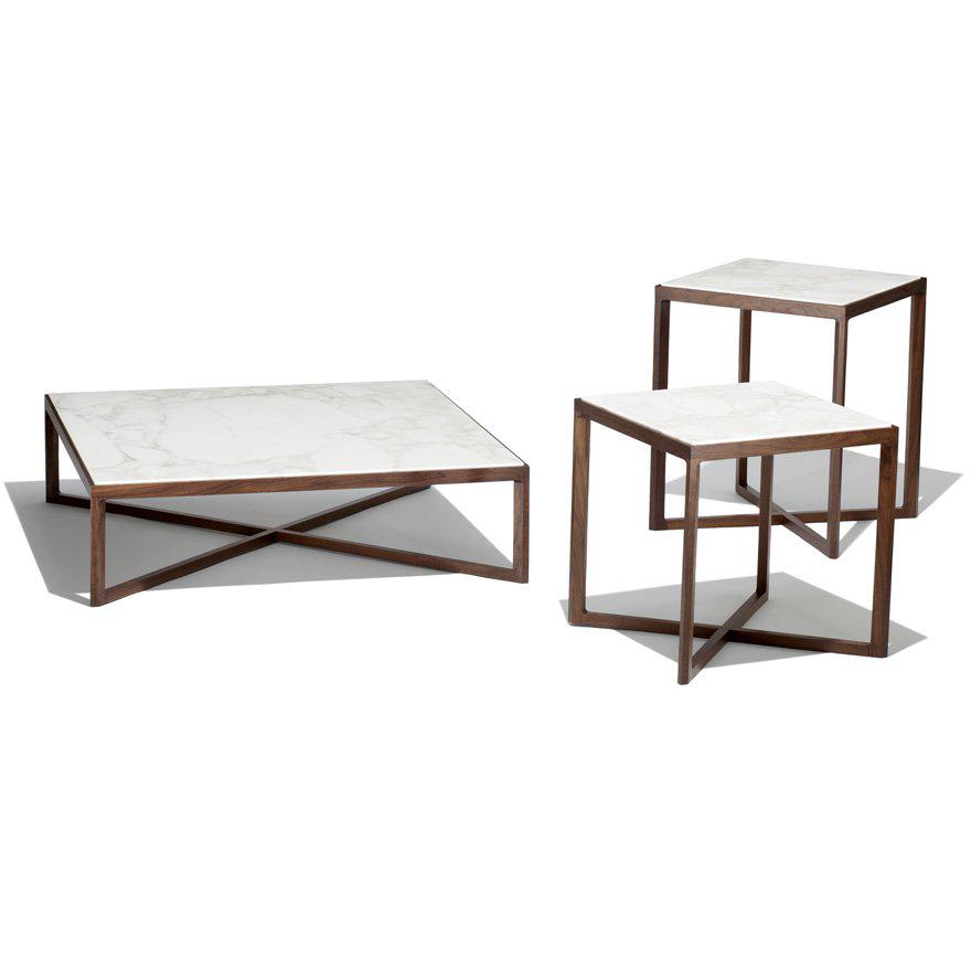 Krusin Square End Table With Walnut Base side/end table Knoll