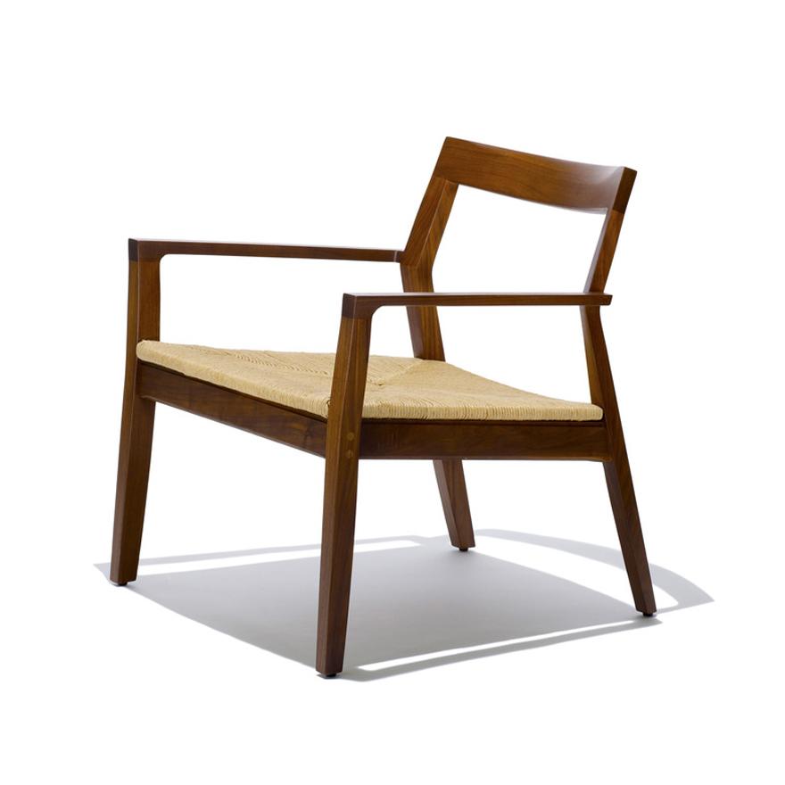 Krusin Lounge Arm Chair With Woven Seat lounge chair Knoll