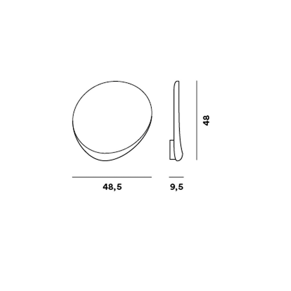 Lake Led Wall Lamp wall / ceiling lamps Foscarini