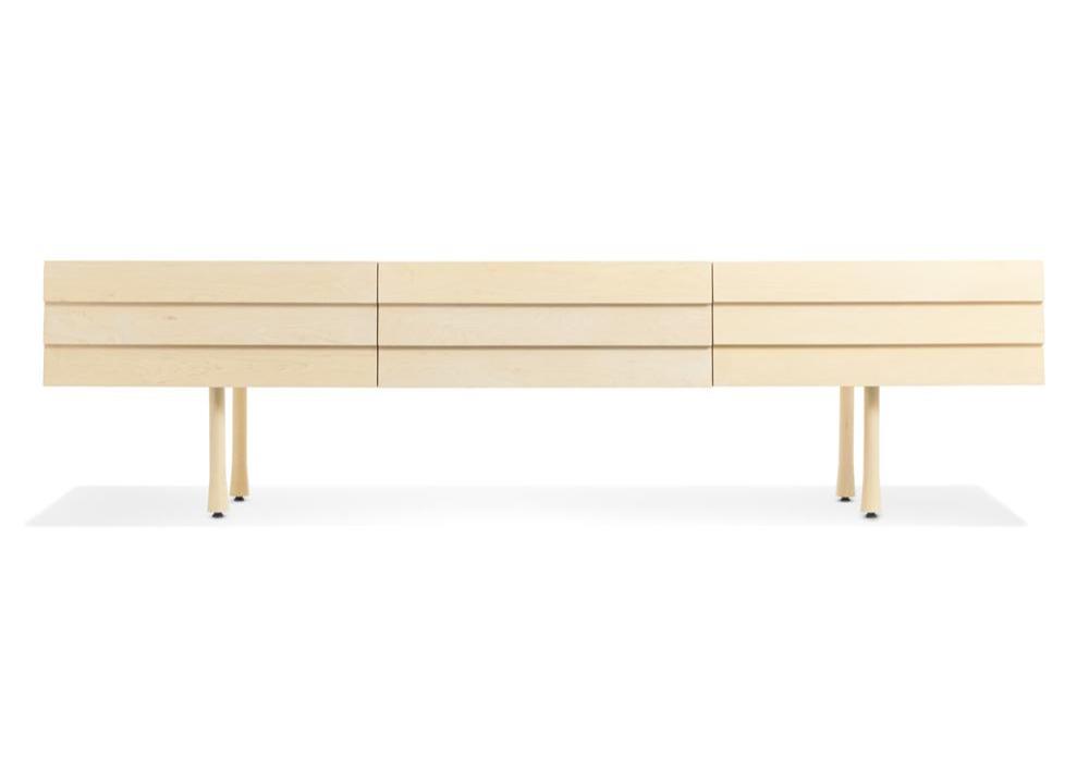 Lap Long and Low storage BluDot Whitewashed Maple / Whitewashed Maple