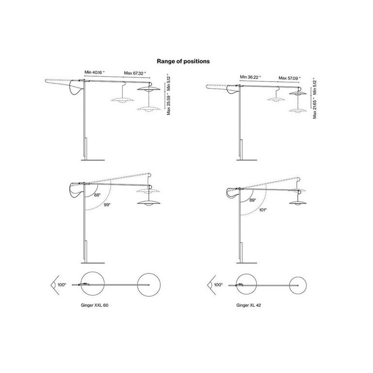 Led-Ginger Floor Lamp Floor / Ceiling Light Marset