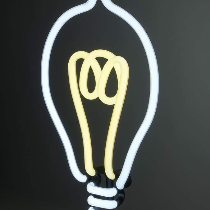 Lightbulb Neon Light lamps Amped