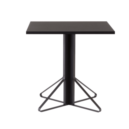 Kaari Table Square Tables Artek Linoleum black Oak, black lacquered