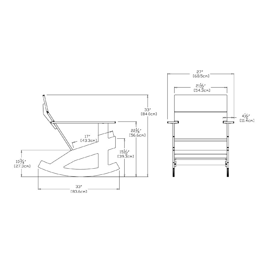Lollygagger Rocker rocking chairs Loll Designs